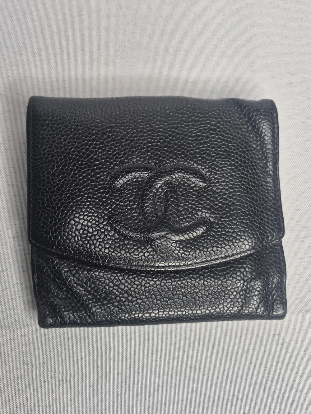 Chanel Black Caviar Leather Wallet